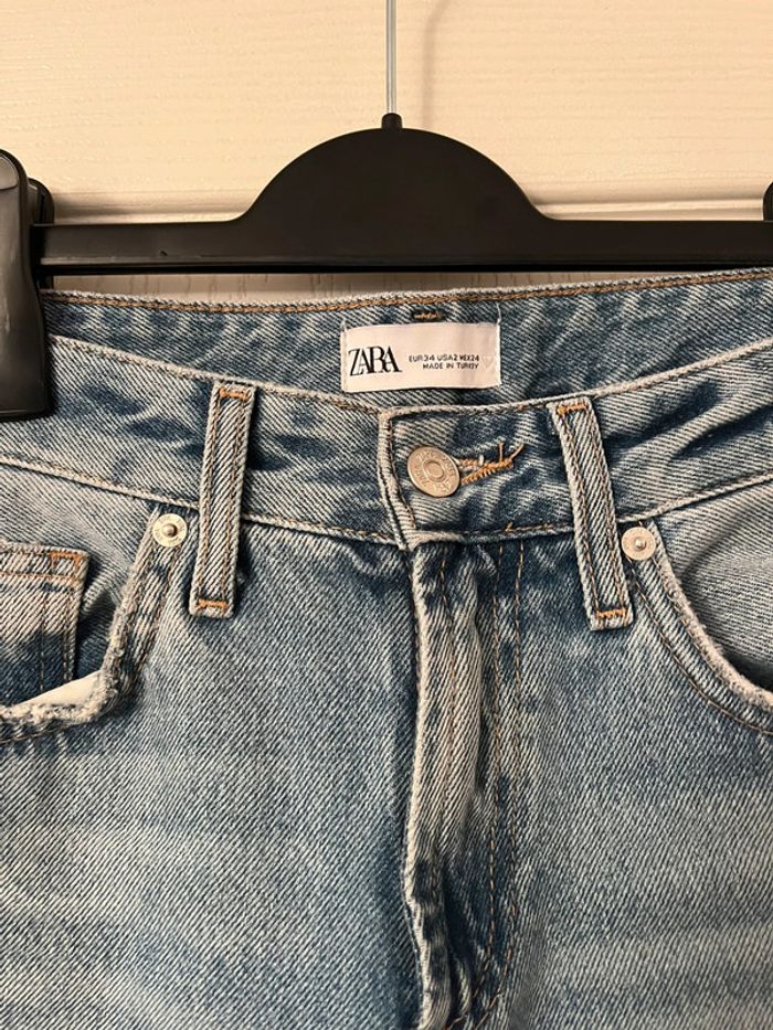 Jean droit Zara bleu taille 34 - photo numéro 2