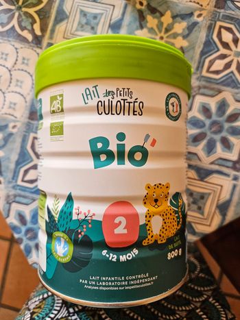 Lait 2eme age petit culottés bio
