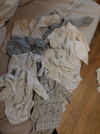 Lot de 12 Body 1 mois