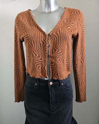 📌 Gilet/Cardigan Crop Top - Stradivarius