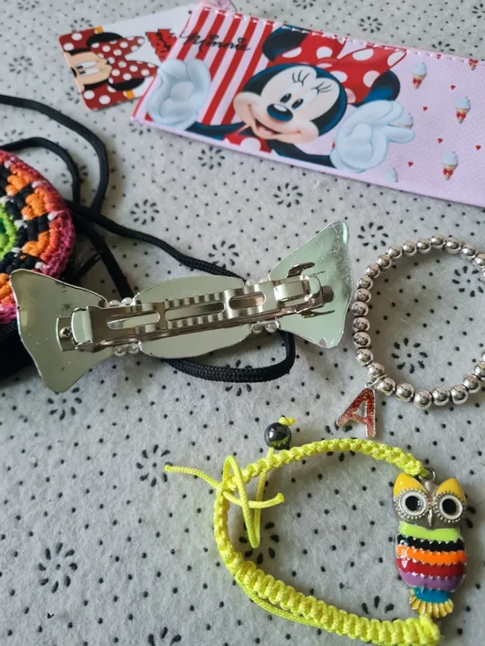 lot accessoires  sac trousse barrette bracelets fille - photo numéro 5