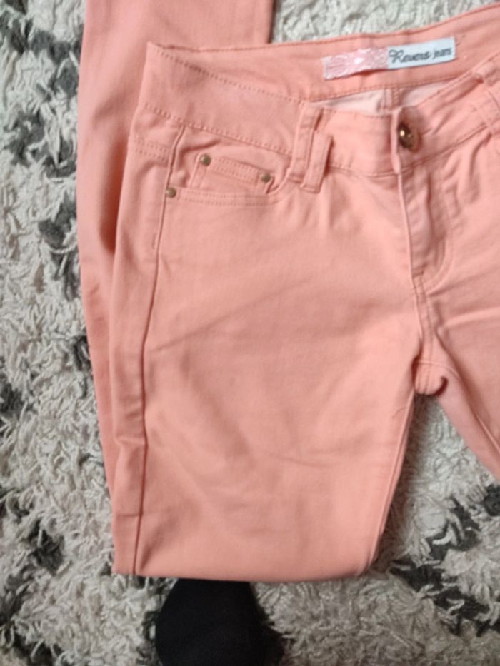 Pantalon toile corail - photo numéro 2