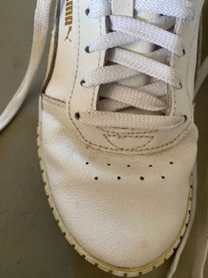 Puma Carina blanche et amande / crème taille 39 - photo numéro 6