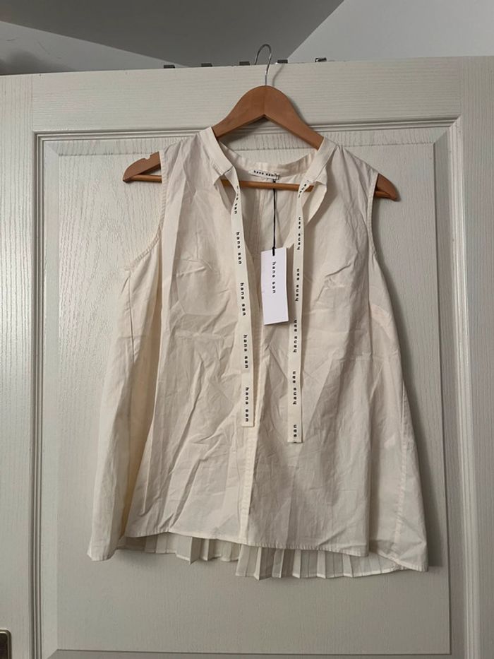 Débardeur Hana San taille 1 100% coton Blanc crème