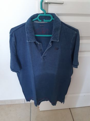 Polo manches courtes bleu marine / taille L / Napapijri