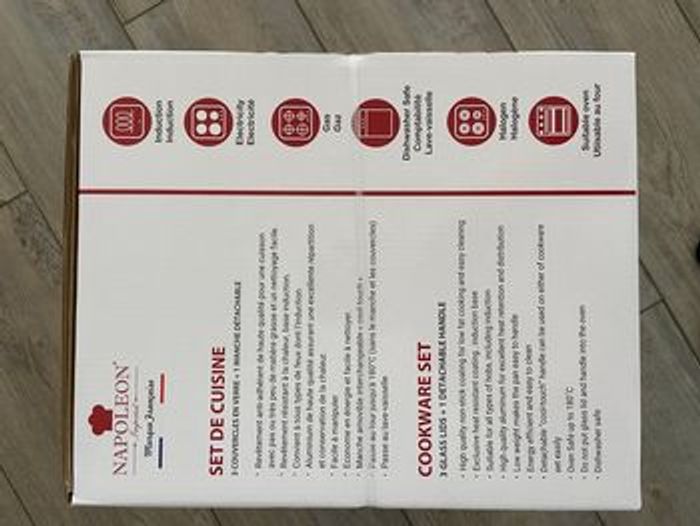 Batterie de cuisine Napoleon 10pcs neuf sans pfoa - photo numéro 3