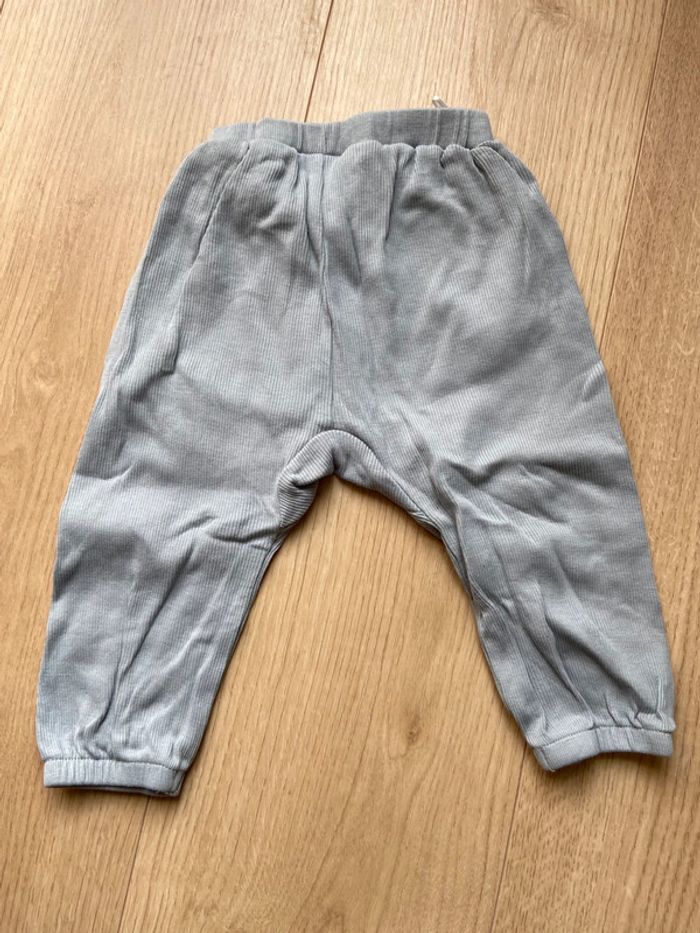Ensemble body et pantalon bleu H&M 74cm - photo numéro 5