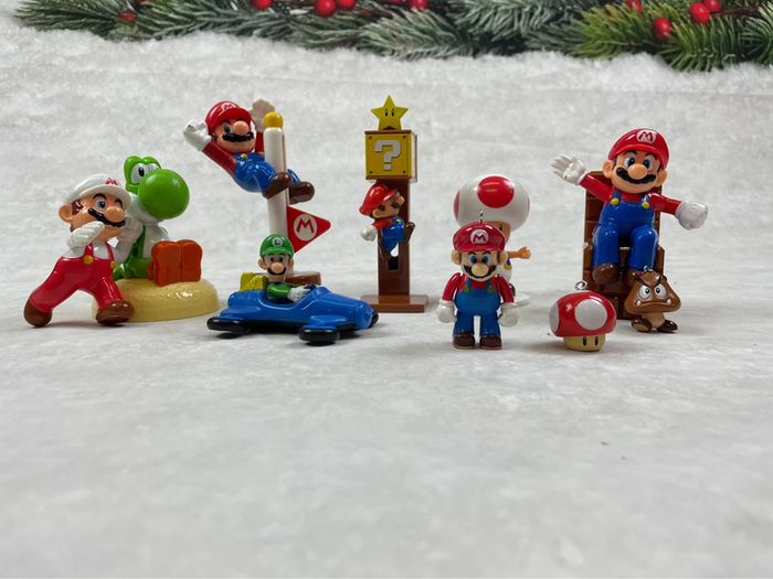 Lot de 10 figurines Super Mario Bros - Mario Kart Nintendo