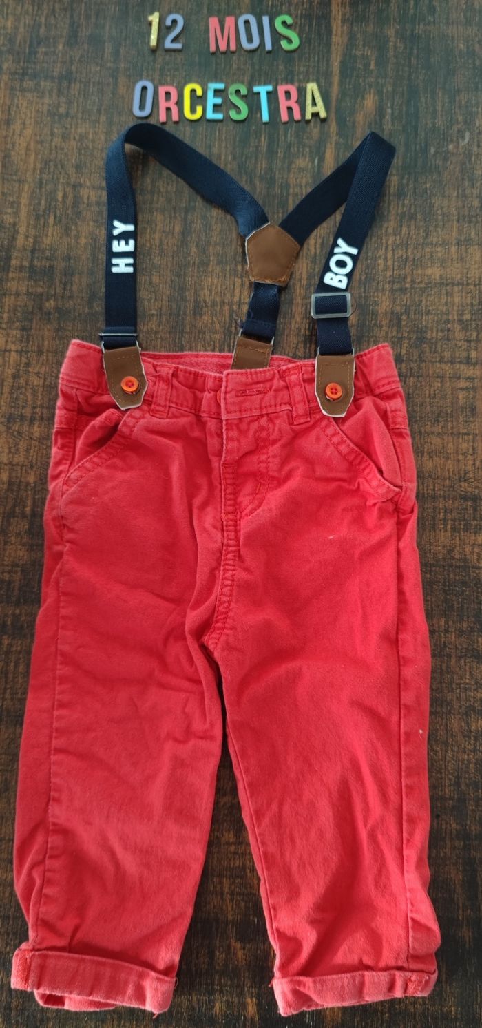 Pantalon avec sangle e 12 mois