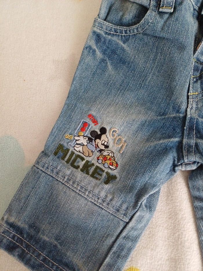 Jean bleu Mickey 6 mois - photo numéro 3