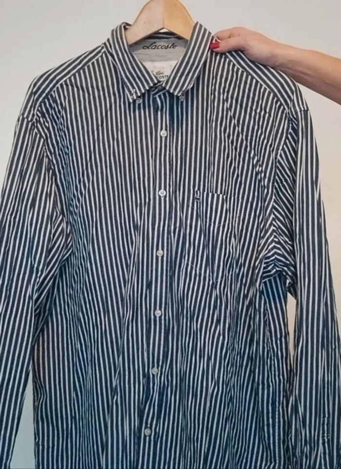 Chemise rayée Lacoste homme taille 45
