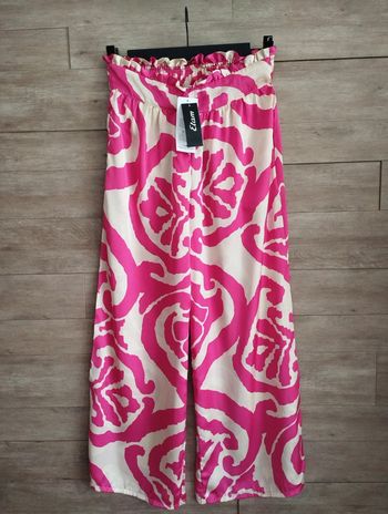 Pantalon pyjama Etam taille haute jambes évasées TXS