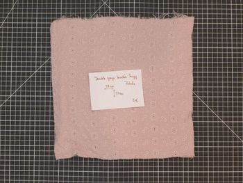 Coupon - Double gaze brodée suzy pétale