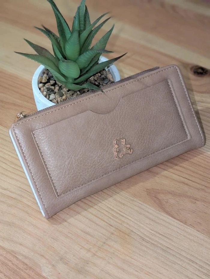 Portefeuille LuluCastagnette Marron et Blanc