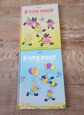 Lot de 2 livres p'tits foot