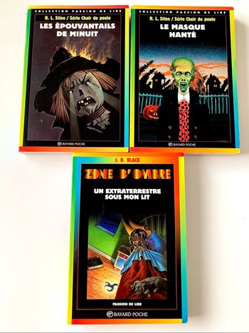 2  livres Chair de poule et 1 Zone d’ombre