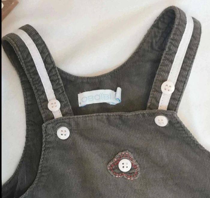 Robe 👣 obaïbi velours 3mois/60cm - photo numéro 6