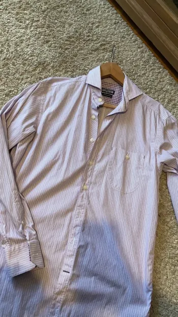 Chemise café coton