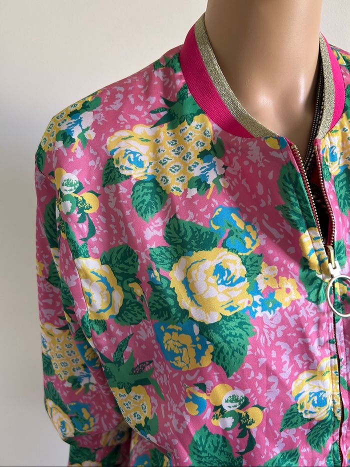 Veste satinée réversible Naf Naf taille 36 jamais portée - photo numéro 2