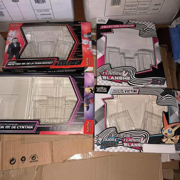 Lot de 41 Coffrets Pokémon Vide Déjà Ouvert Séries 151 / Noir & Blanc 10.5 / Prismatiques 8.5 / EV10 - photo numéro 4