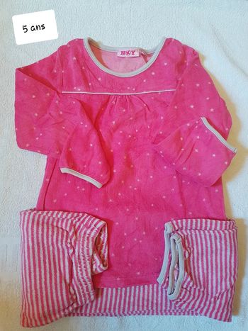 Pyjama velour nky 5 ans
