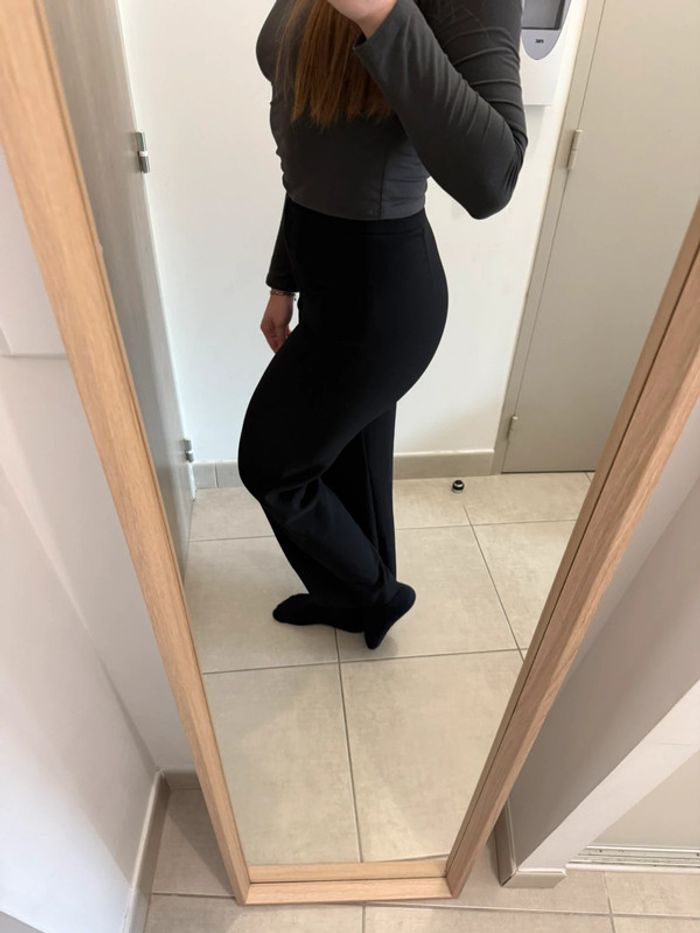 Pantalon droit noir H&M - photo numéro 3