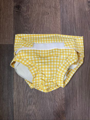 Couche lavable hamac XL Vichy jaune