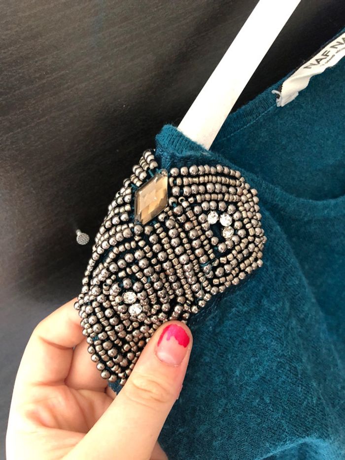 Pull bleu canard - photo numéro 4