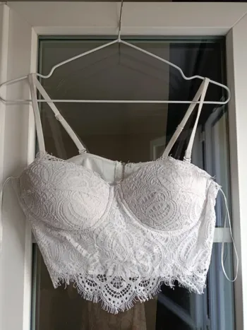 Crop top Blanc