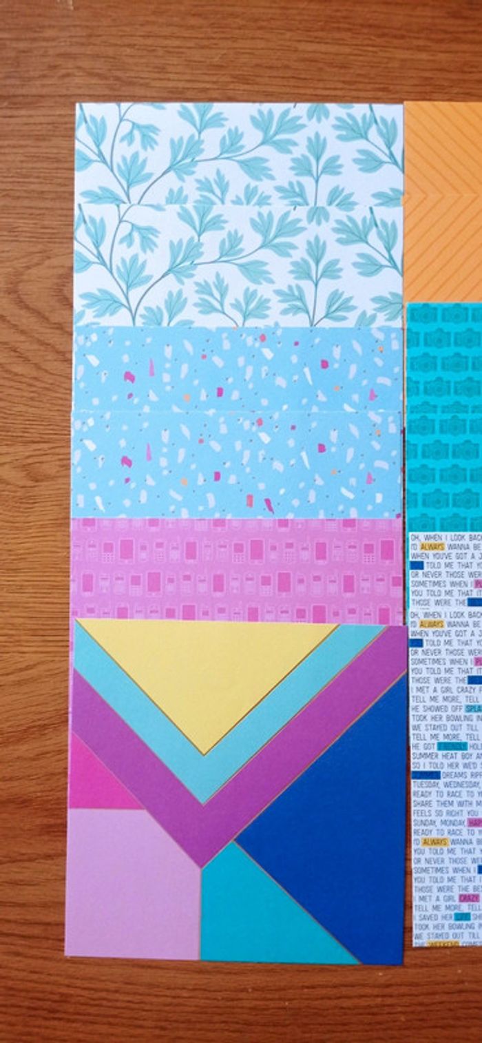 Lot de 12 feuilles divers motifs - photo numéro 2