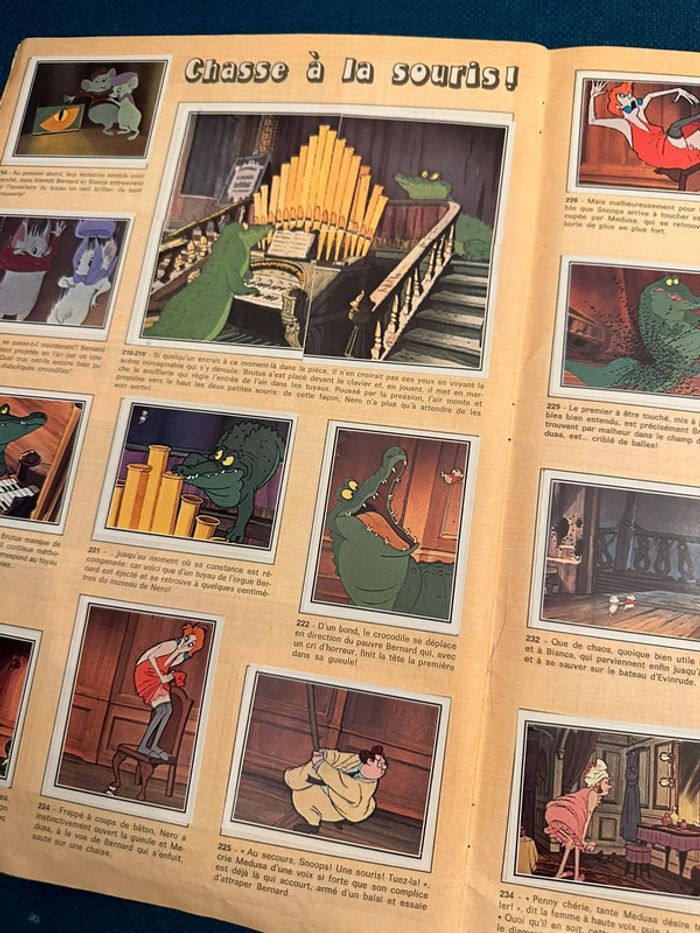 Album livre Panini complet stickers autocollants Disney Bernard et Bianca souris ancien vintage - photo numéro 7