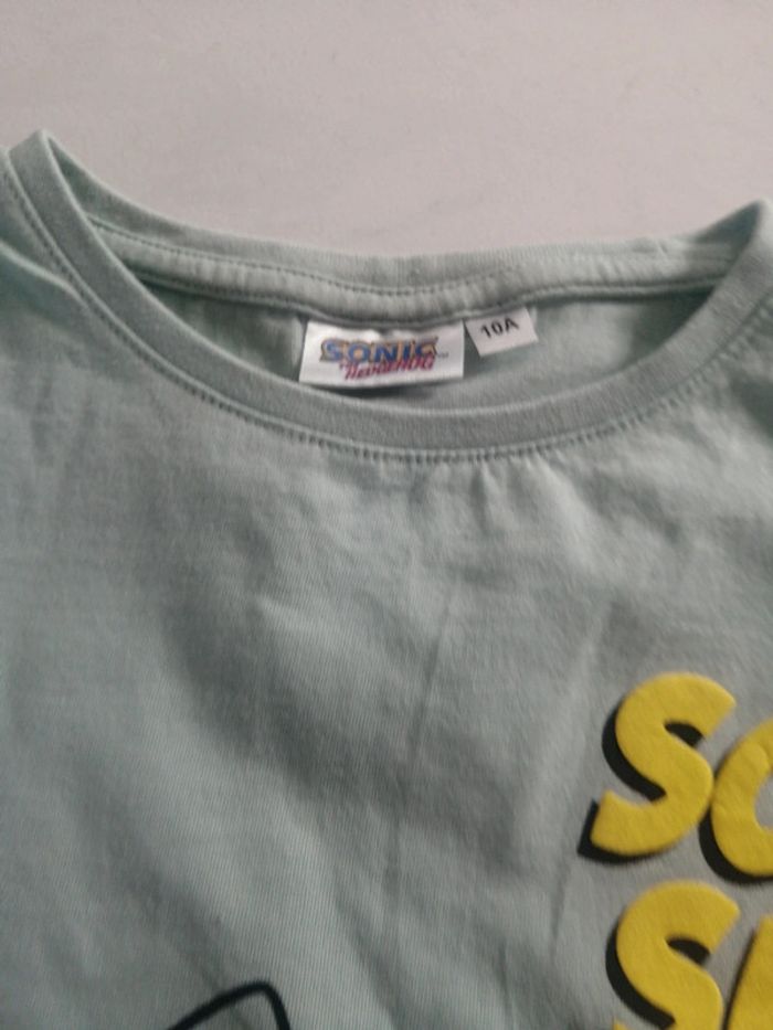 Tee shirt manche courte Sonic garçon 10A - photo numéro 4