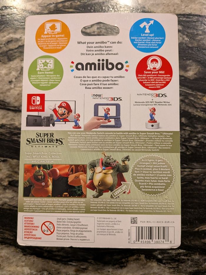 Amiibo King K. Rool n°67 neuf scellé - photo numéro 3