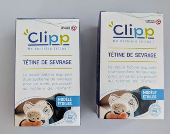 Lot de 2 tétines Clipp 