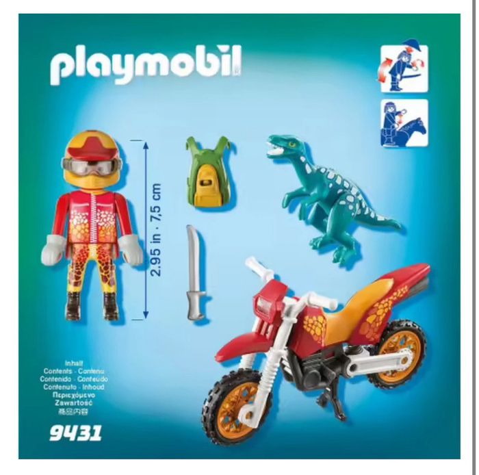 Playmobil 9431 – Pilote de moto + Raptor - photo numéro 8