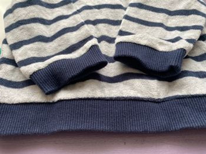 Gilet à capuche velours rayé - photo numéro 5