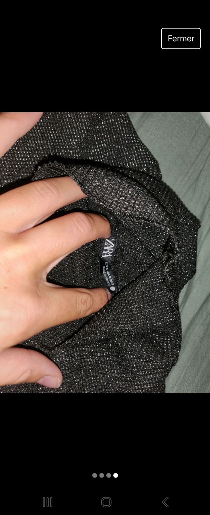 Pull à col roulé à paillettes Zara - photo numéro 4