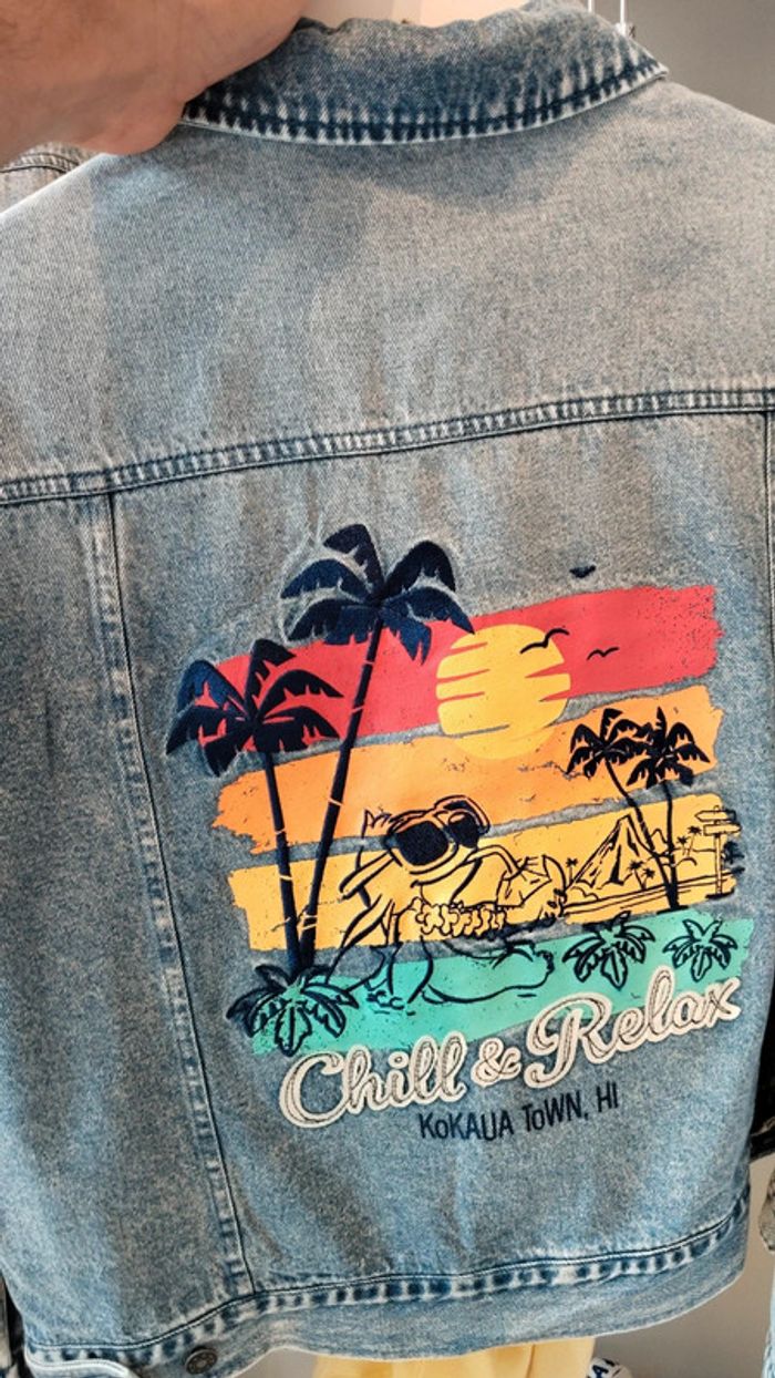 Veste en jeans stitch Disney
