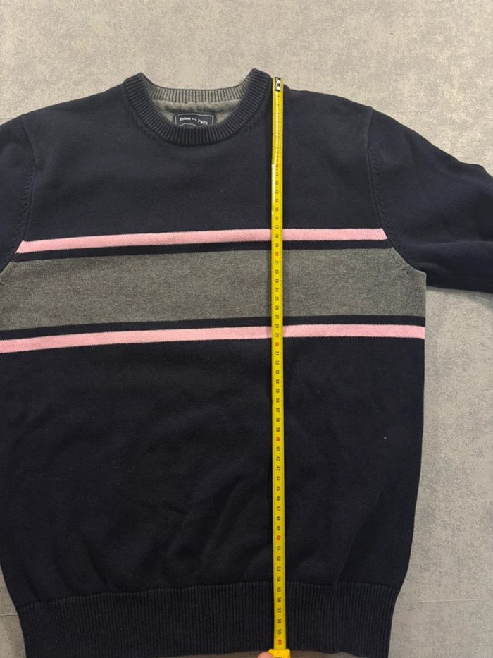 Sweat Eden Park Taille S Bleu Marine et rose - photo numéro 8