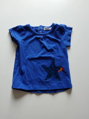 tee shirt manches courtes noukies fille 9 mois