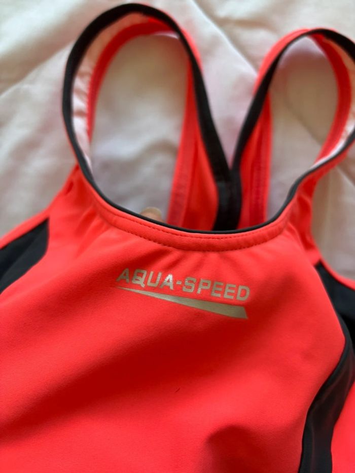 Haut de maillot de bain / tankini débardeur aqua speed rose gris taille S/36 - photo numéro 2