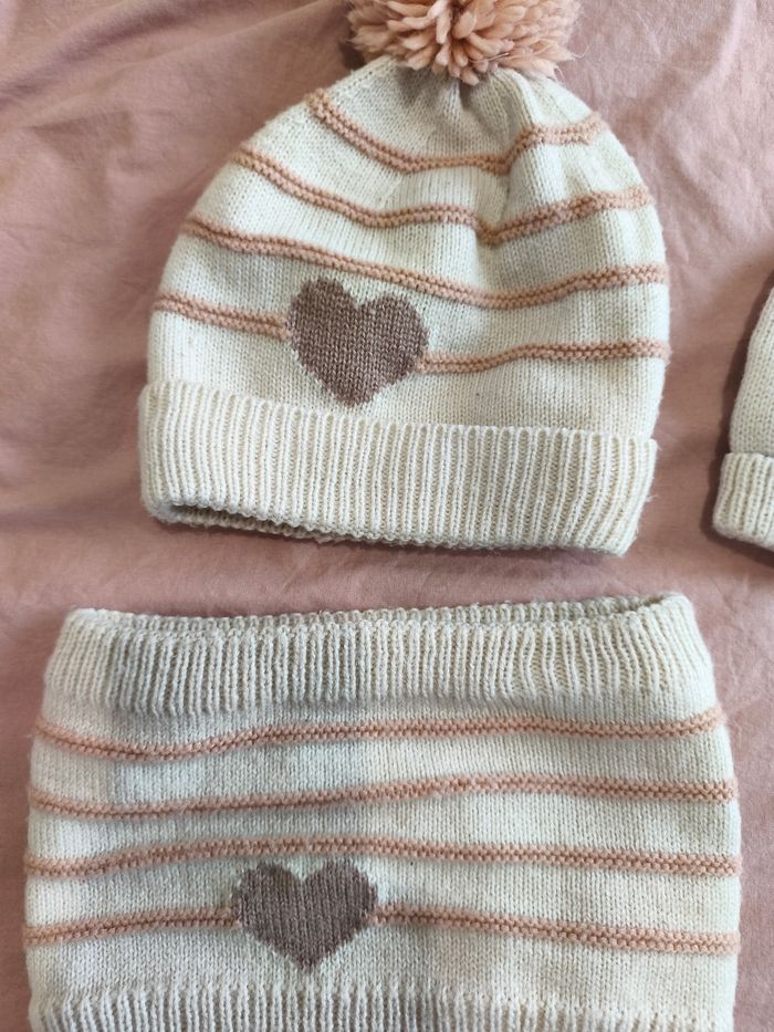 Ensemble bonnet gants tour de cou - photo numéro 3