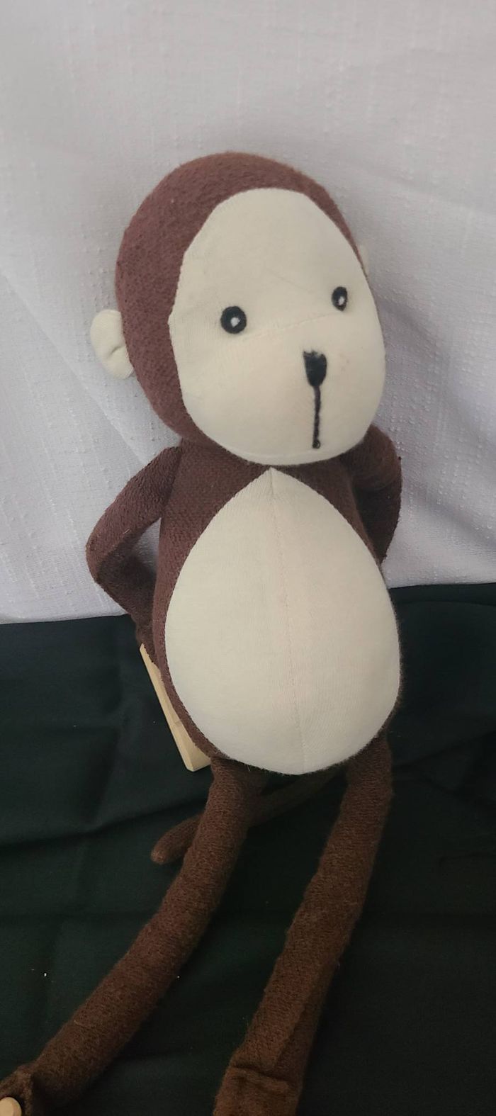 peluche chimpanzé accroche bois - photo numéro 4