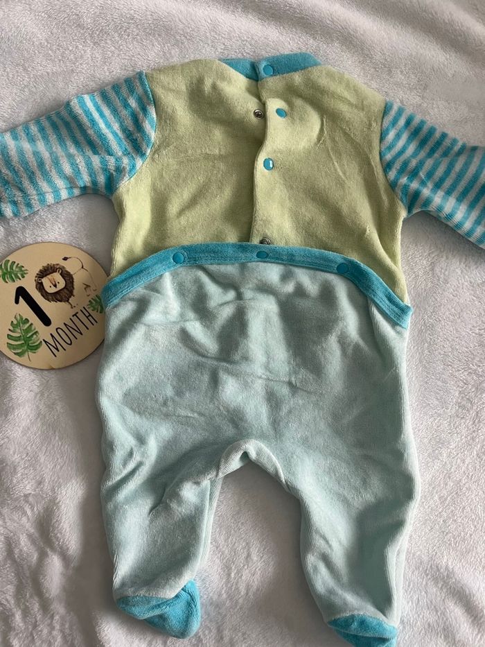 Pyjama bleu bébé 1 mois - photo numéro 2