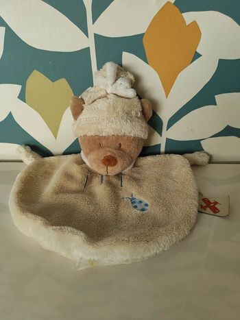 Doudou plat ourson ours nounous nicotoy