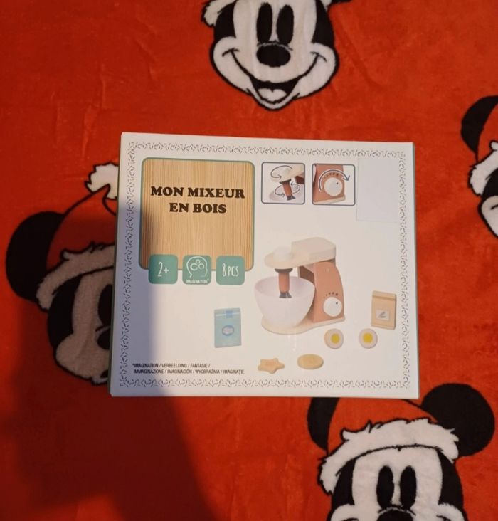 🧸Accessoires de cuisine pour enfants Mixeur en bois Dès 2ans + 8 pièces neufs
