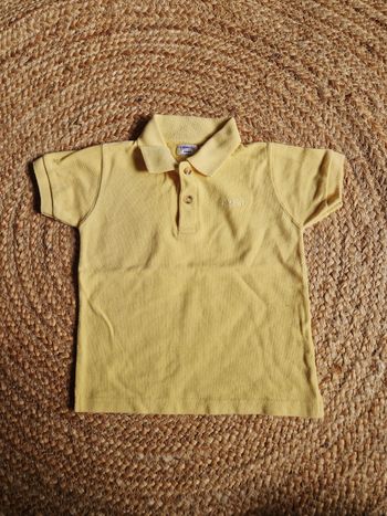 Polo jaune garçon camaïeu 2 ans 