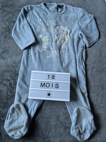 Pyjama velours 18M