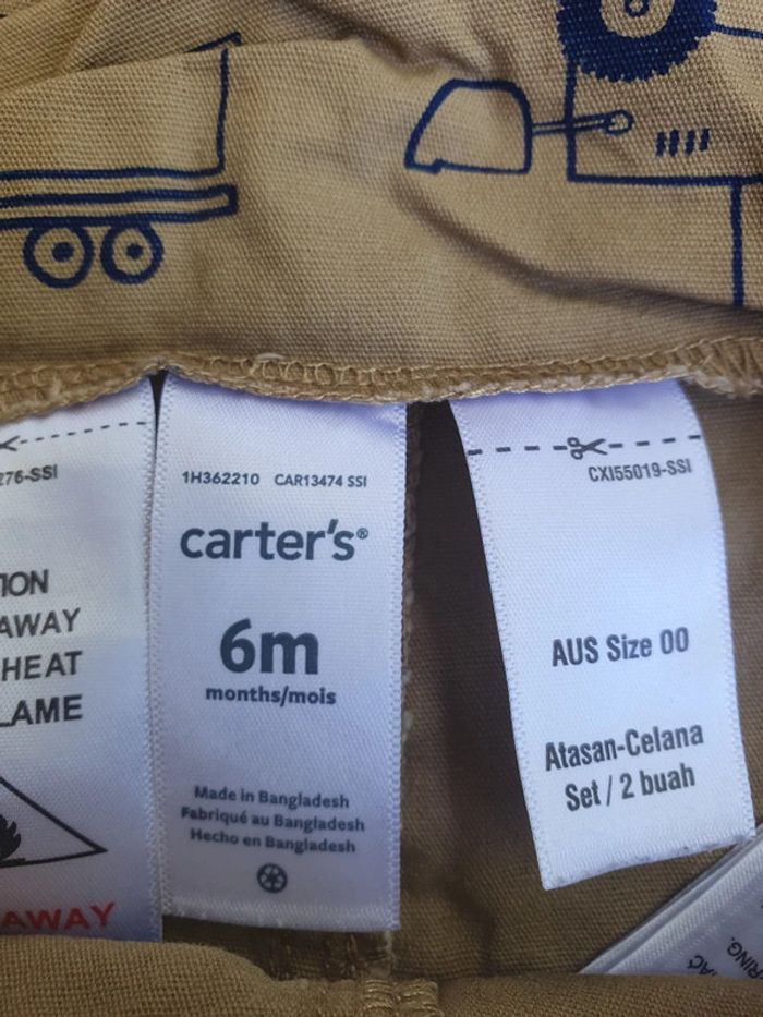 Salopette short Carter's motif tracteur  🚜 camion 🚚 6 mois - photo numéro 5