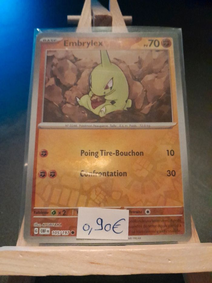 Carte Pokémon Embrylex reverse 105/197